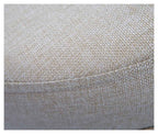 Filigree Round Metal Stool with Cushion-abc