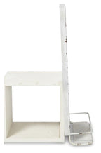 Vertical Rectangular Metal Mirror with Shelf - Antique White-abc