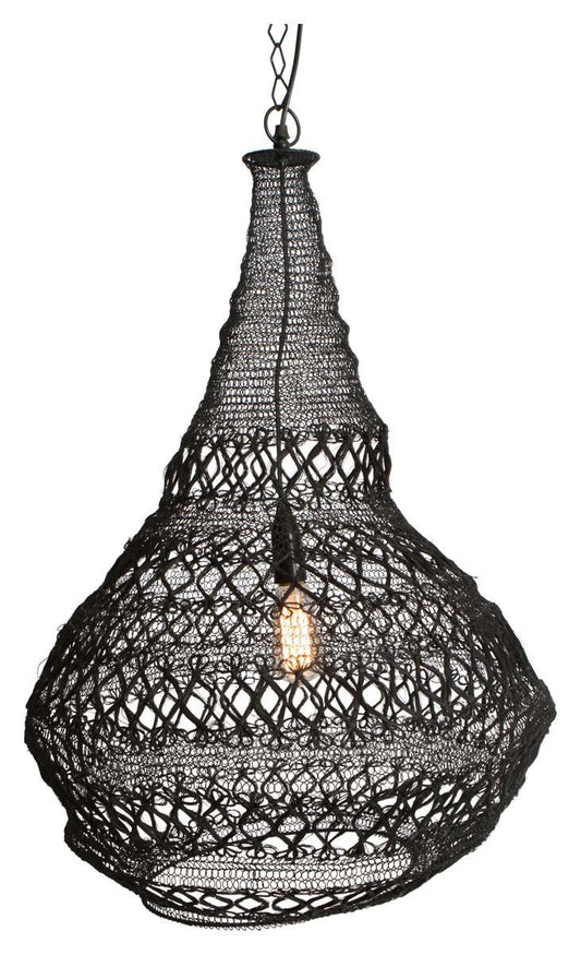 Iron Wirework Hanging Lamp-abc