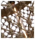 Large Three Tier Jute and Iron Chandelier-abc