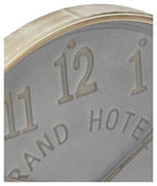 Wooden Paris Wall Clock 72cm - Antique Light Grey/Gold-abc