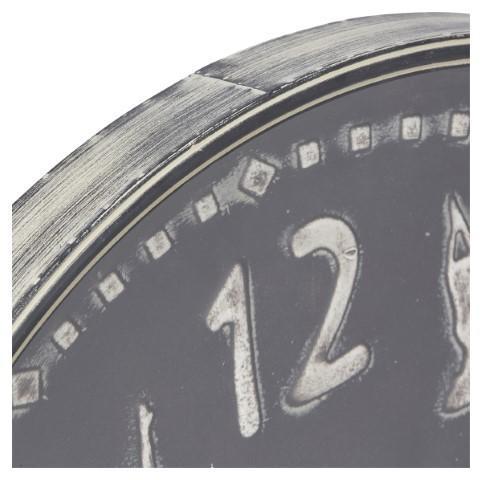 Yoga Central Metal Wall Clock 72cm - Antique Dark Grey-abc