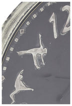 Yoga Central Metal Wall Clock 72cm - Antique Dark Grey-abc