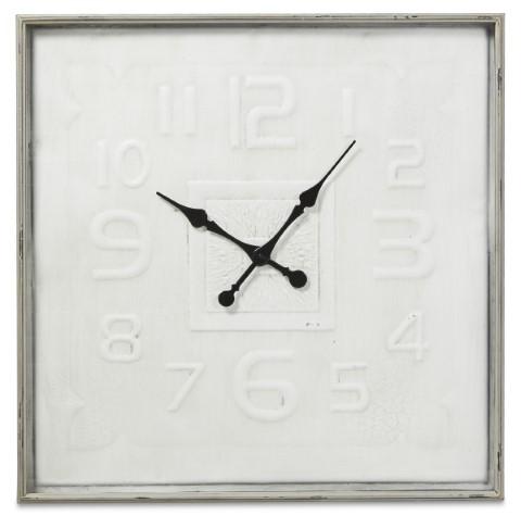 Square Contemporary Metal Wall Clock 80cm - Antique ICream-abc