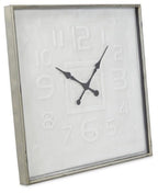 Square Contemporary Metal Wall Clock 80cm - Antique ICream-abc