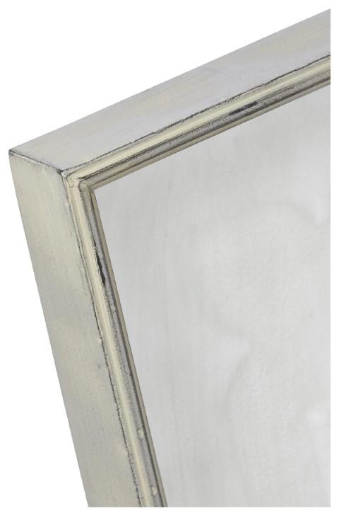 Square Contemporary Metal Wall Clock 80cm - Antique ICream-abc