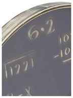 Mathematics Metal Wall Clock 80cm - Antique Black/Gold-abc