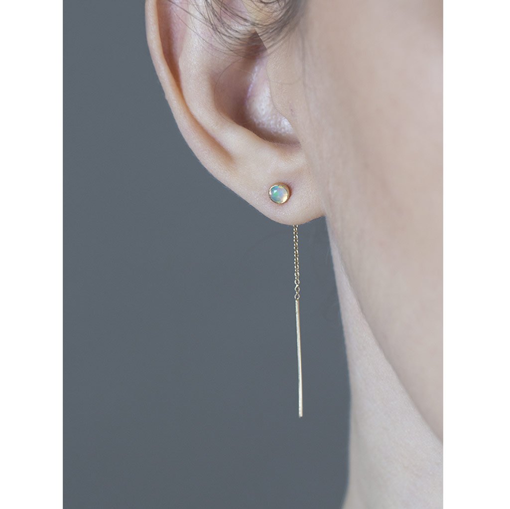 OPAL THREADER EARRINGS-abc