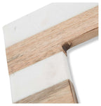 Striped Wood and Marble Picture Frame-abc