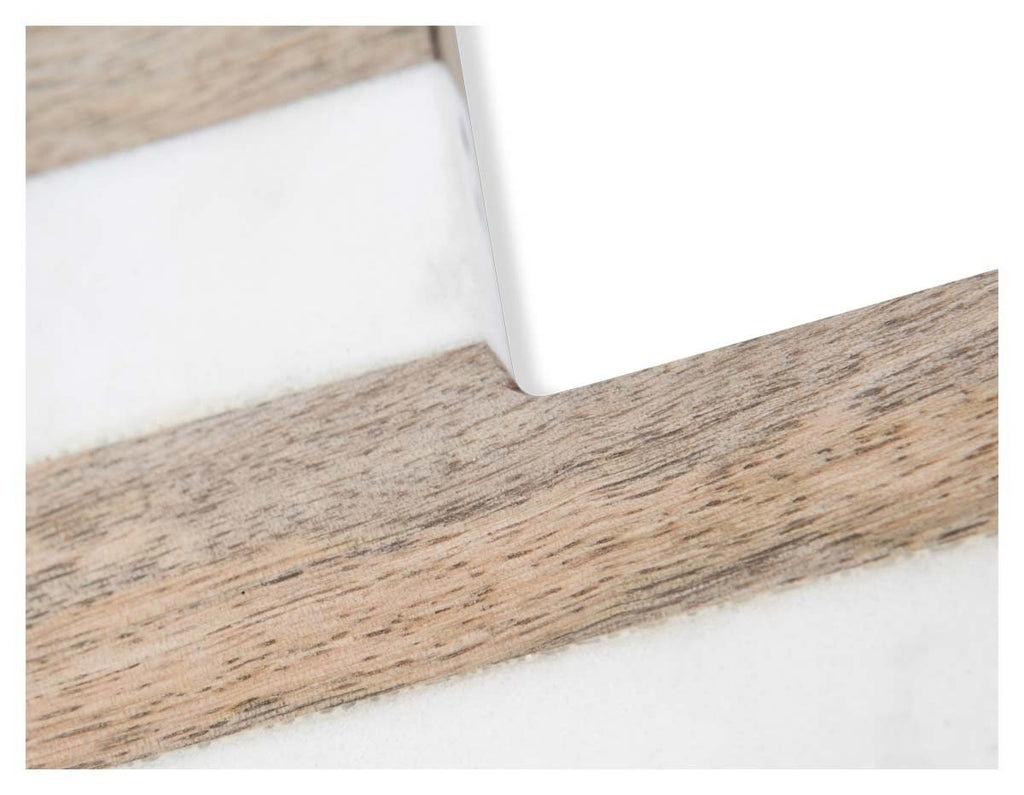 Striped Wood and Marble Picture Frame-abc