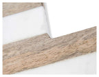 Striped Wood and Marble Picture Frame-abc