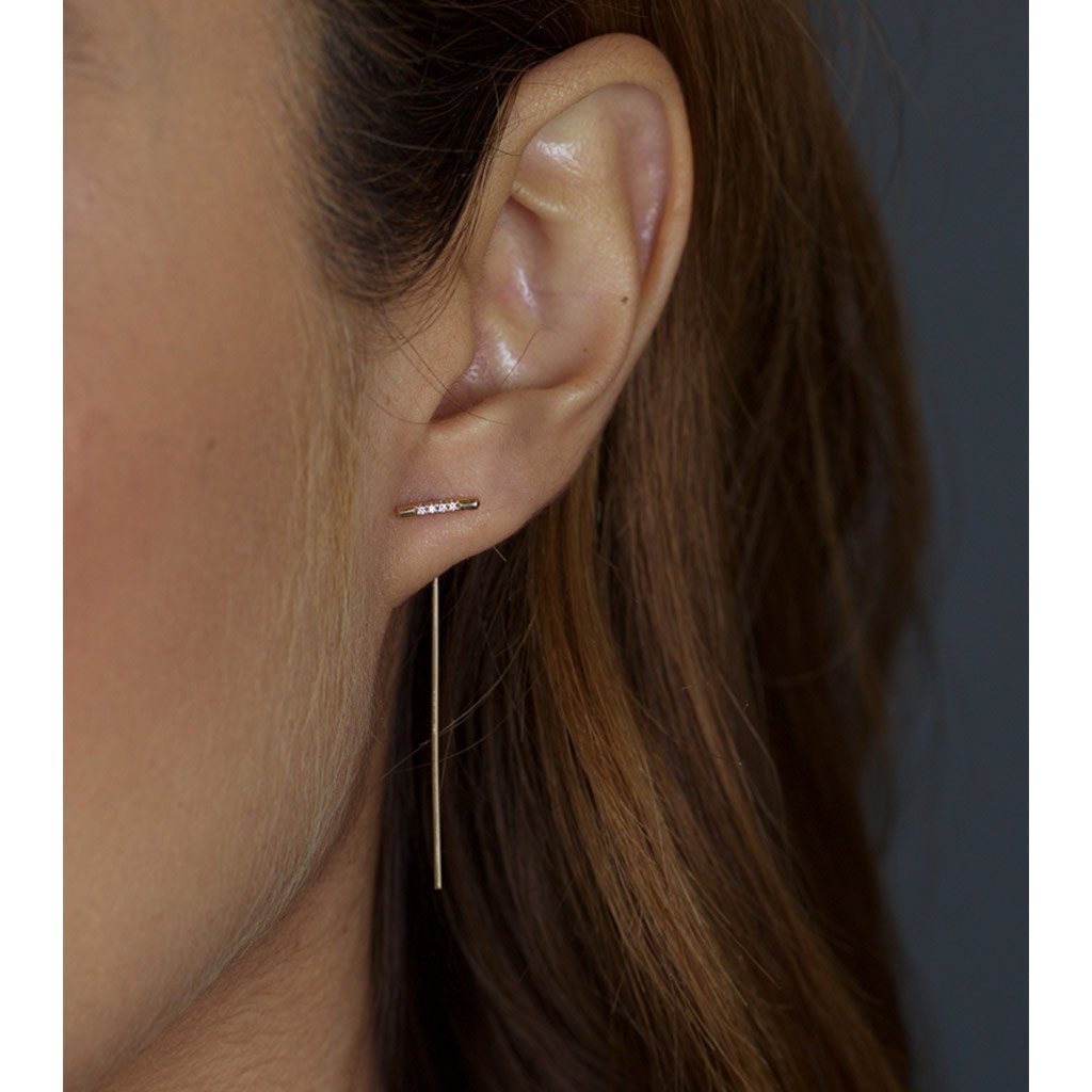 PAVÉ LINEA THREADER, WHITE DIAMOND-abc