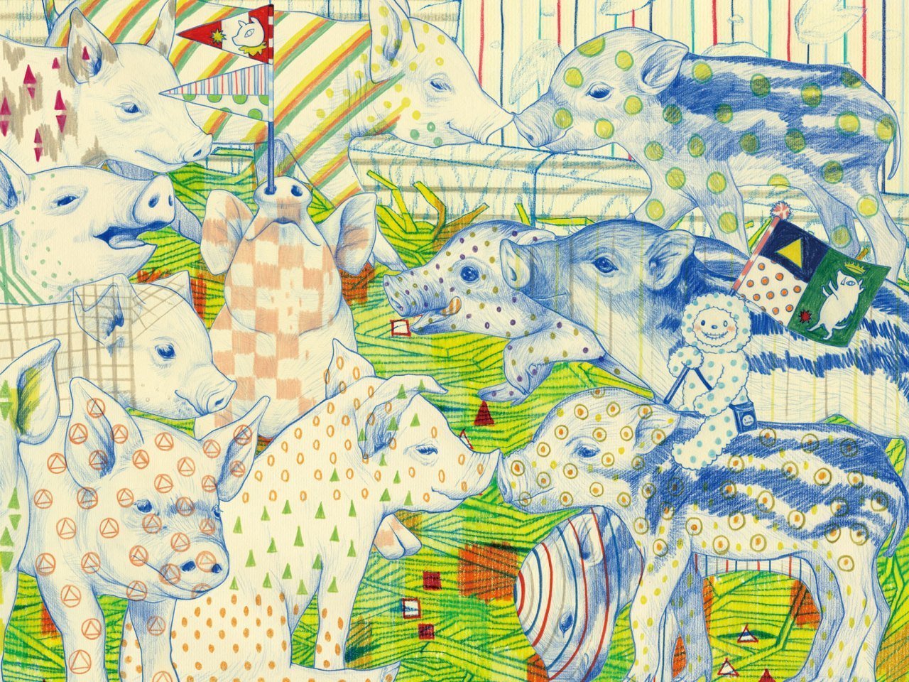 Athens - Blue Mary Jane Shoes-abc