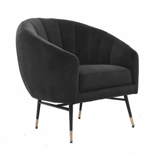 Palma Chair - Black Velvet-abc