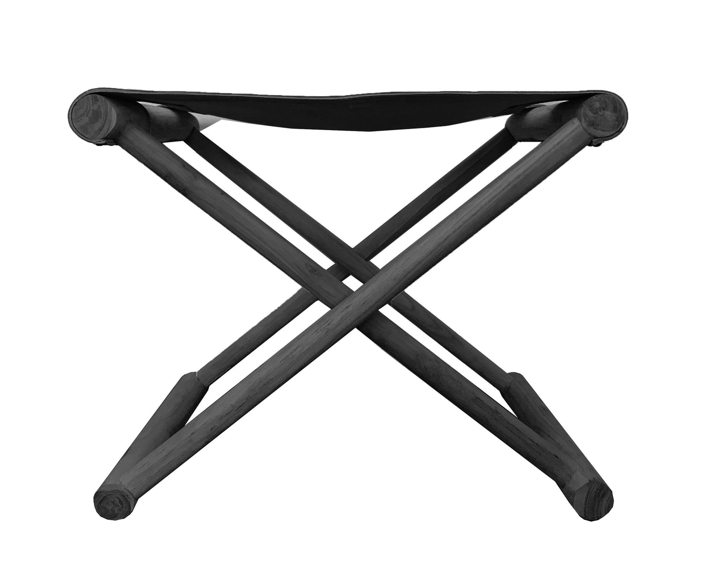 Quincy Folding Stool/Side Table - Black-abc