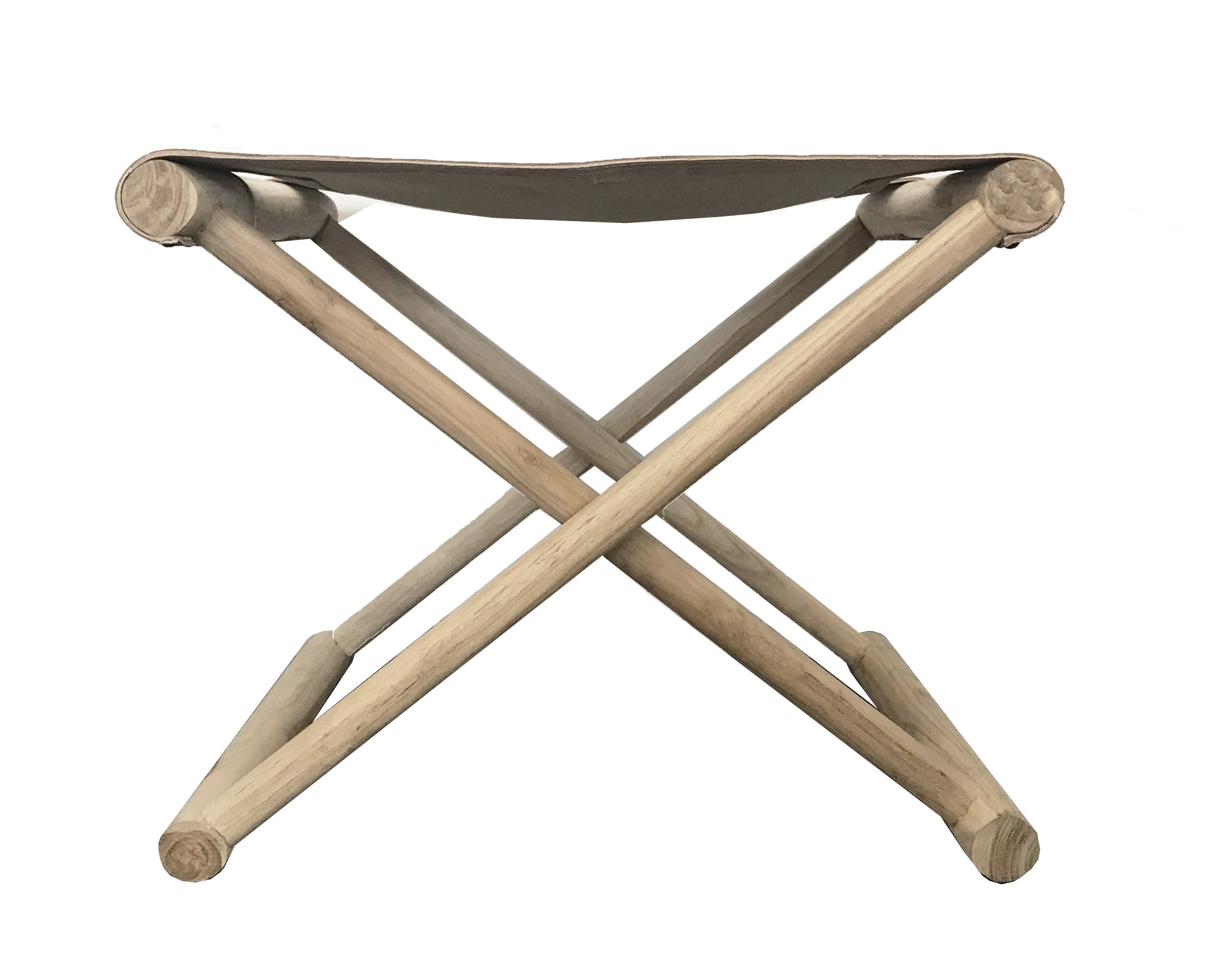 Quincy Folding Stool/Side Table - Natural-abc
