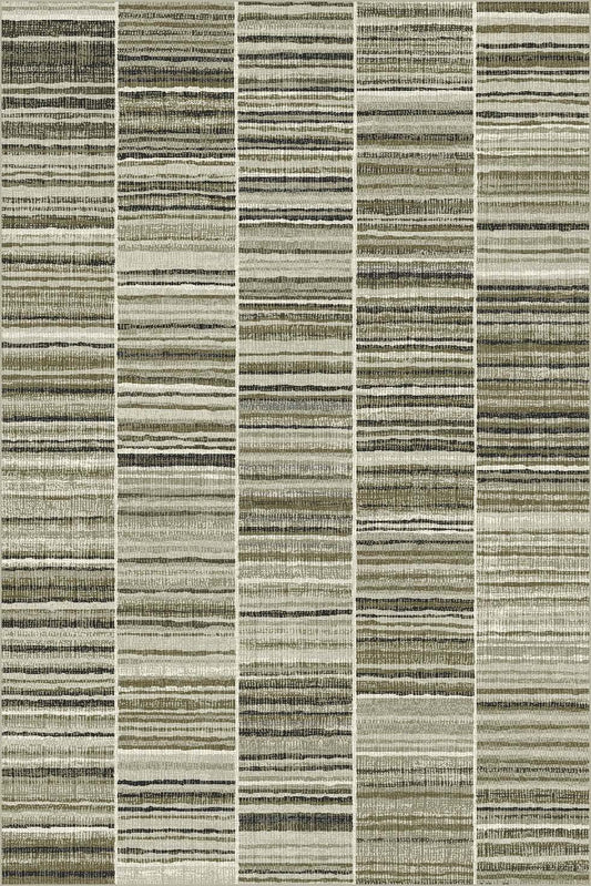 Rug Heritage 60% Viscose 40% Cotton Block Stripe-abc
