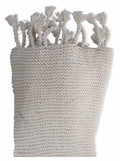 Bolton Handknitted Cotton Throw with Tassels-abc