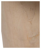 Kitson Round Hand Woven Stone Wash Cotton Stool with Wooden Legs-abc
