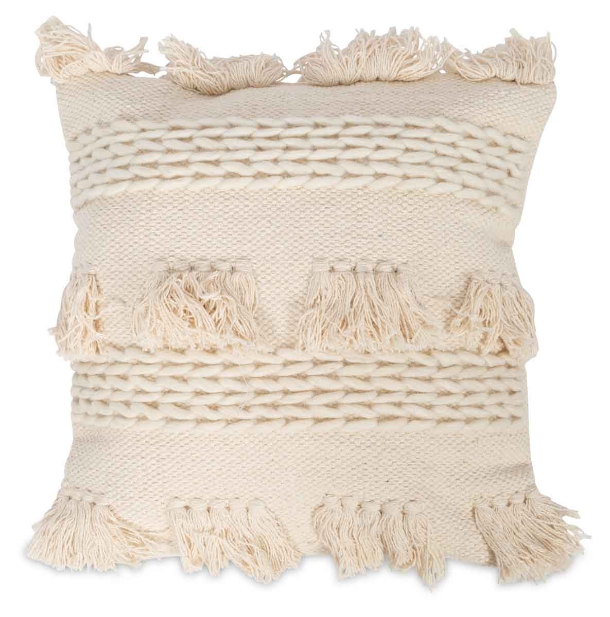 Hayman Hand Woven Cotton Cushion with Fill-abc