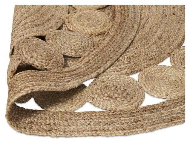 Round Bondi Circle Jute Rug 150cm - Natural-abc