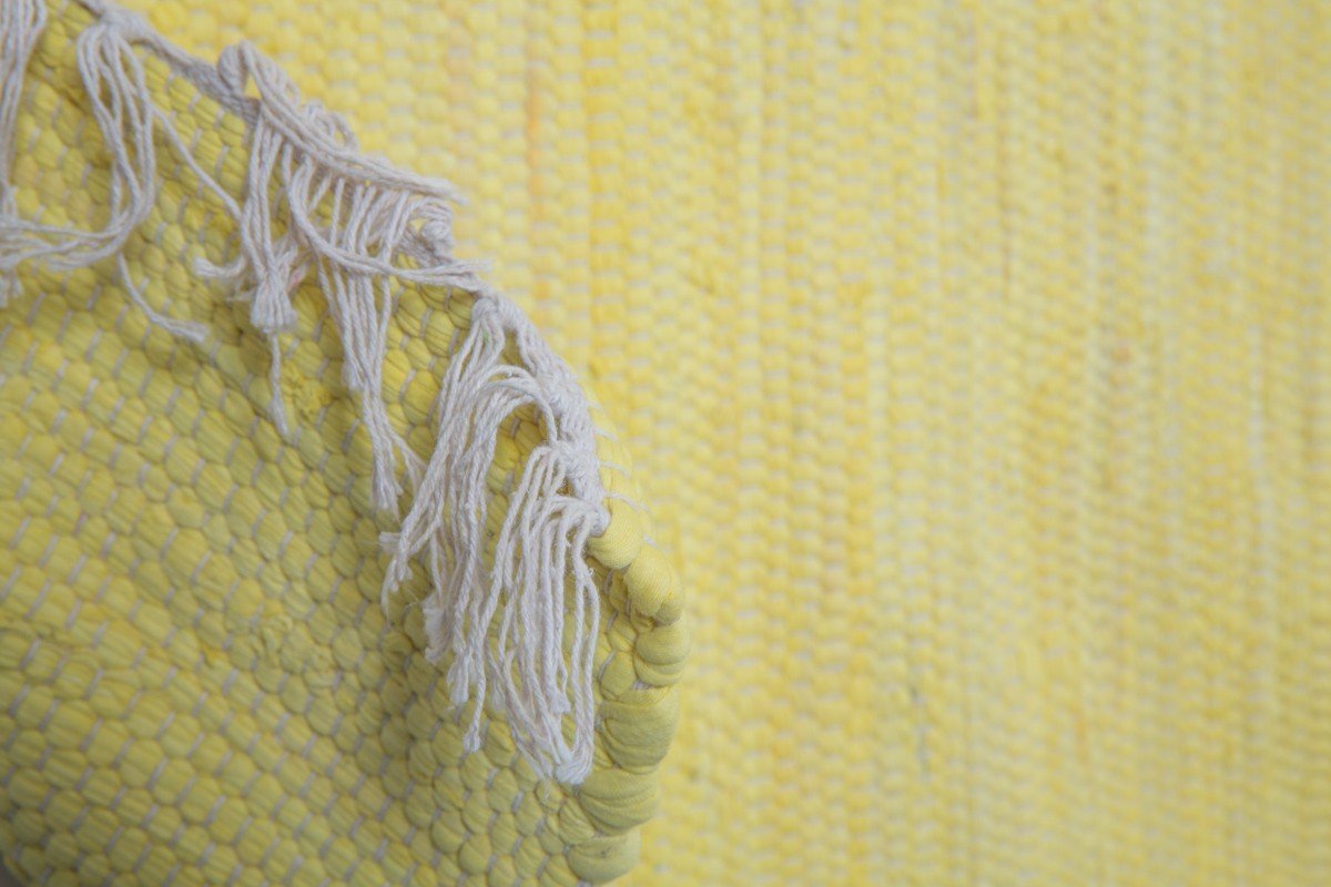 Handwoven Brightfield Rug Recycled Cotton-abc