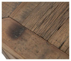 Vintage Distressed Wood and Iron One Drawer Bedside Table-abc