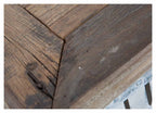 Vintage Distressed Wood and Iron Six Drawer Dresser-abc