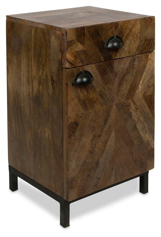 Ajara Wood Bedside with Draw-abc