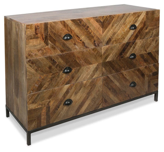 Ajara Six Draw Wood Dresser-abc