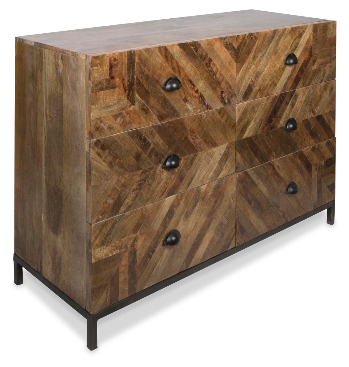 Ajara Six Draw Wood Dresser-abc