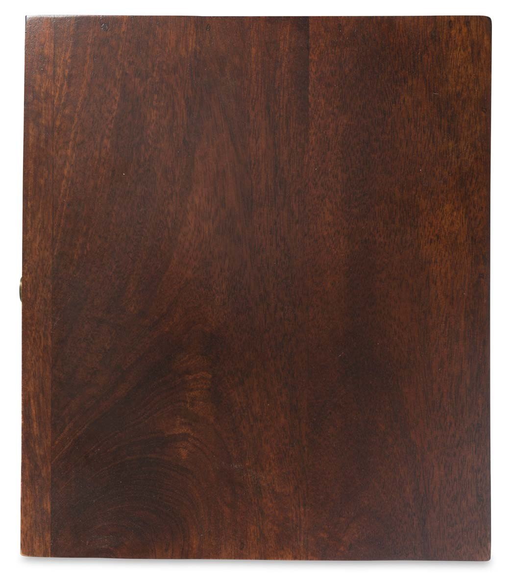 Wooden Two Draw Side Table with Straight Line Bone Inlay-abc