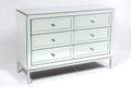 Mayfair Six Drawer Mirror Cabinet - Silver-abc