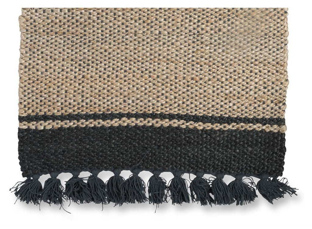 Asmita Jute Handloom Floor Mats with Tassels 60x90-abc