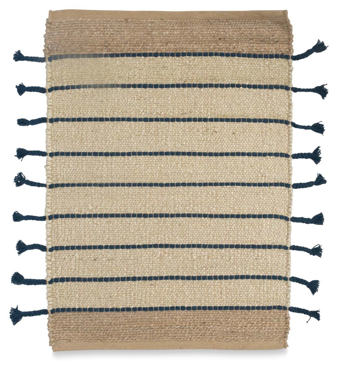Asmita Jute Handloom Floor Mats withSide Fringe 60x90-abc