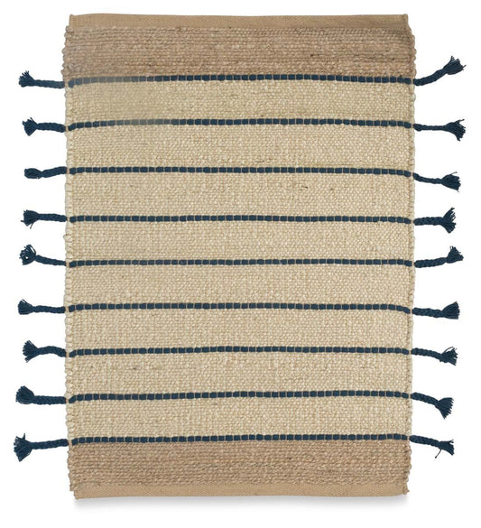 Asmita Jute Handloom Floor Mats withSide Fringe 60x90-abc