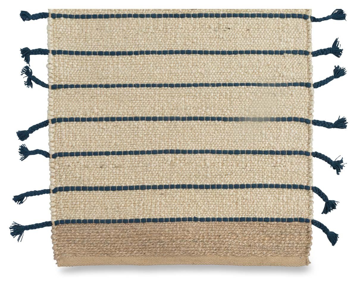 Asmita Jute Handloom Floor Mats withSide Fringe 60x90-abc