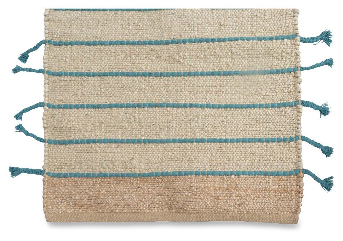 Asmita Jute Handloom Floor Mats with Side Fringe 60x90-abc