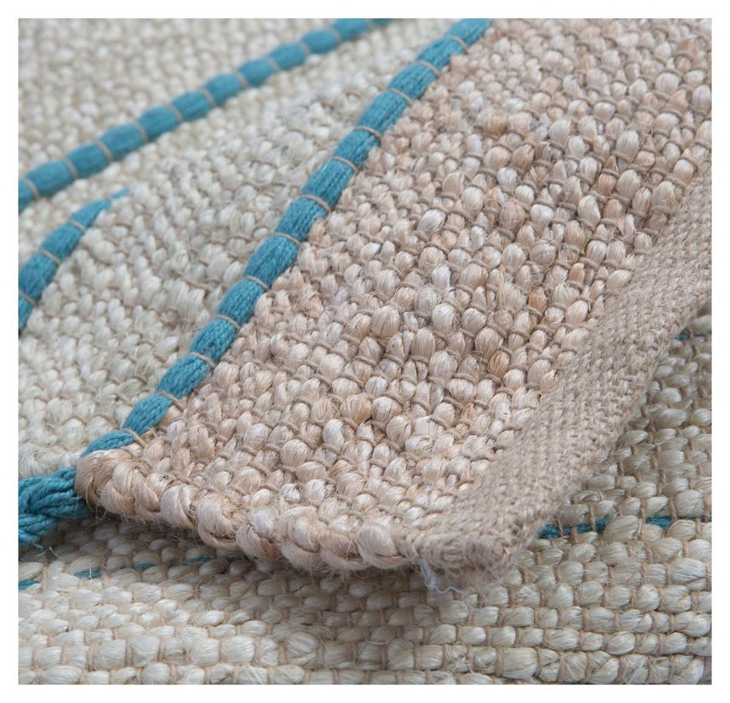 Asmita Jute Handloom Floor Mats with Side Fringe 60x90-abc