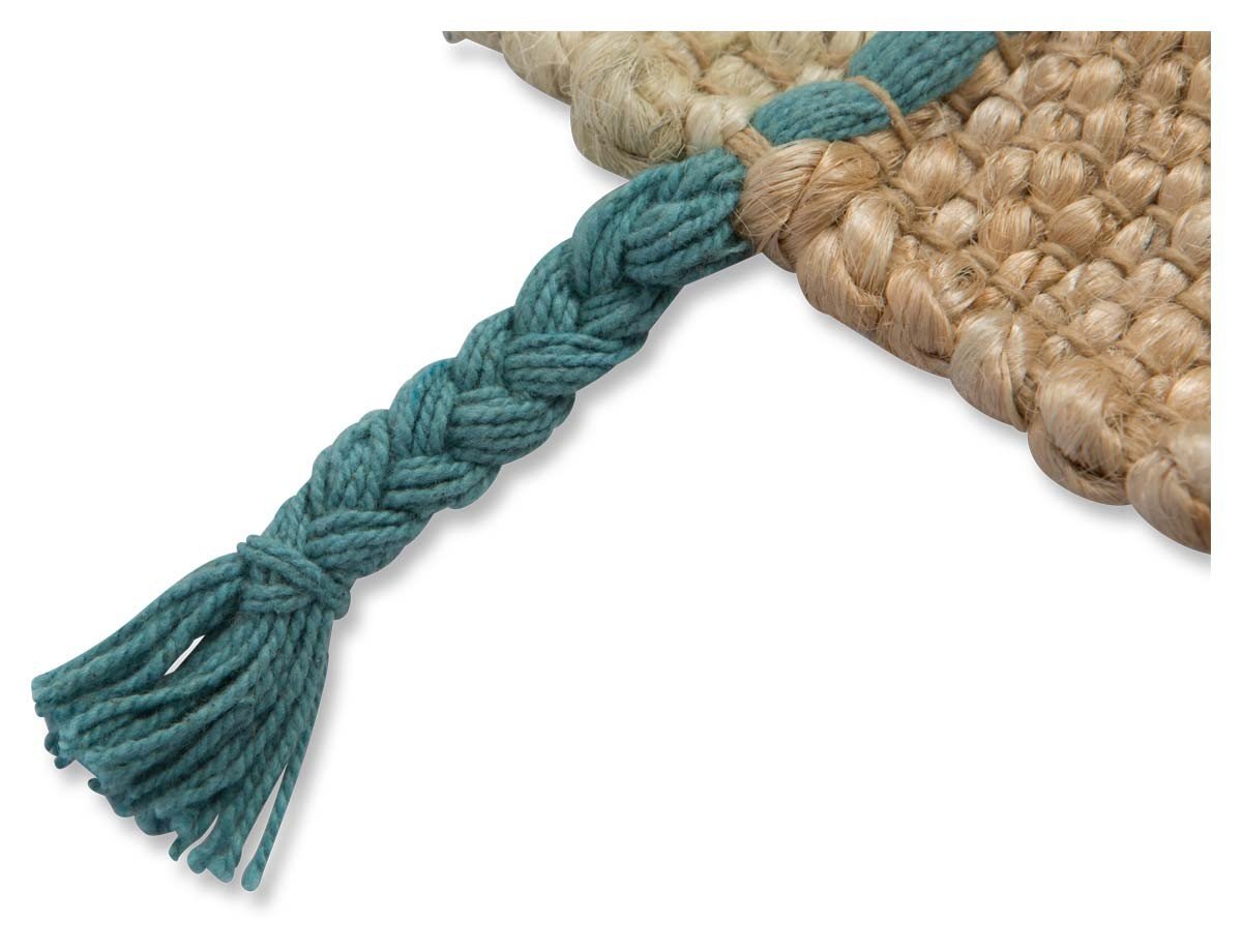 Asmita Jute Handloom Floor Mats with Side Fringe 60x90-abc