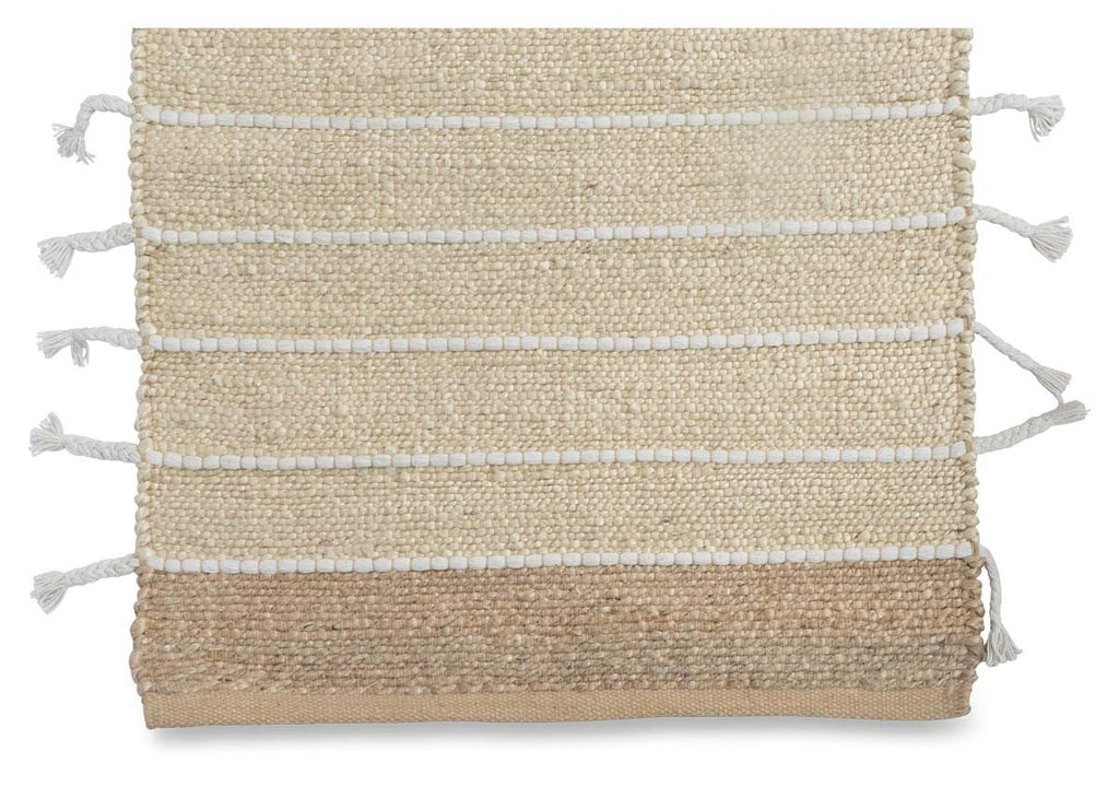 Asmita Jute Handloom Floor Mats with Side Fringe 60x90-abc