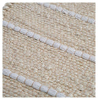 Asmita Jute Handloom Floor Mats with Side Fringe 60x90-abc