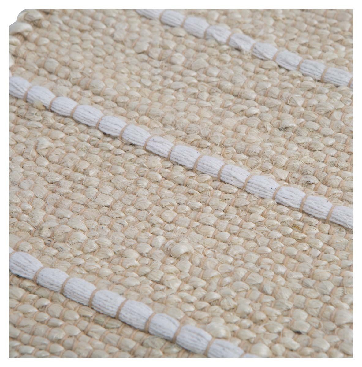 Asmita Jute Handloom Floor Mats with Side Fringe 60x90-abc