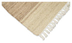 Asmita Jute HandLoom Floor Mats with Tassels - Ivory/Natural-abc
