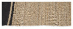 Asmita Jute HandLoom Floorr Mats with Tassels - Black/Natural-abc