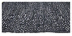 Leather Jute Sumak Handloom Rug - Black-abc