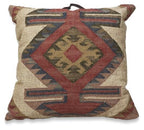 Kilm Panja 75cm Floor Cushion w handle - Rust-abc