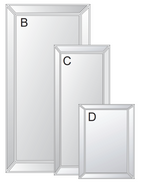 Bevelled Mirror - Large-abc