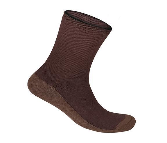 Casual/Dress Sock-Dark Brown (3 Pairs)-abc