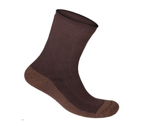 Extra Roomy Sock-Dark Brown (3 Pairs)-abc